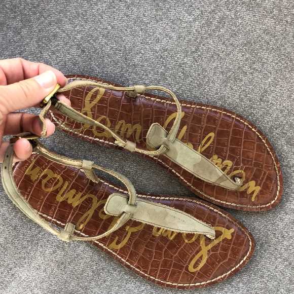 Worn once! - SAM EDELMAN ‘Gigi’ Leather camo Thong Sandals - Picture 4 of 7
